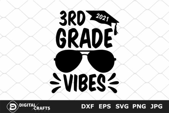3rd Grade Vibes, Back to School SVG