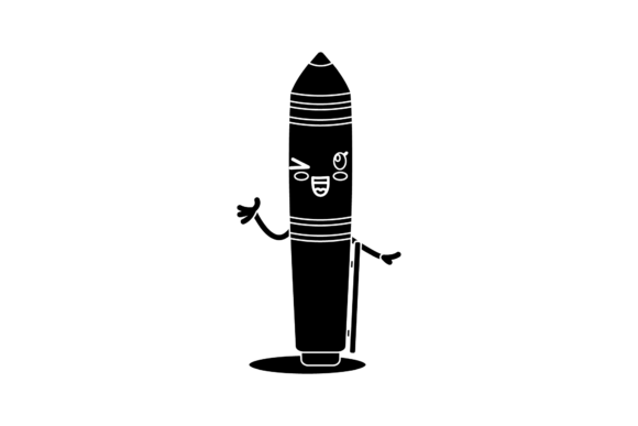 Back to School Pen Cartoon Silhouette: Graphics & Icons Review