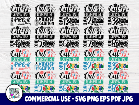 Back to School, Quarantine Bundle for Crafts & Graphics