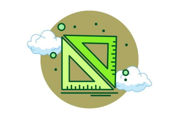 Back to School Ruler Circle Cloud
