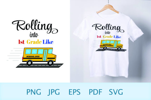 Back to School SVG 1st Grade SVG T-Shirt Graphics