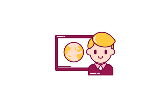 Back to School Teacher Icon Vector Graphics & Icons