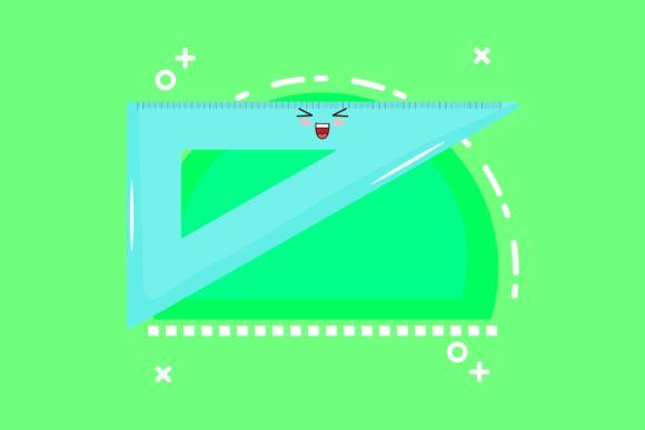Back to School Triangle Ruler Graphics & Icons Review
