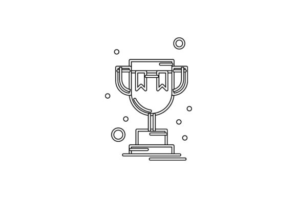 Back to School Trophy Outline Graphics and Icons Review