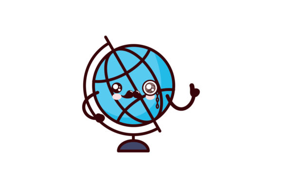 Globe Back to School Kawaii Vector: Graphics & Icons Review