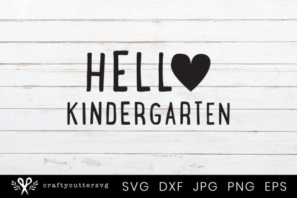Hello Kindergarten - Back to School Clipart