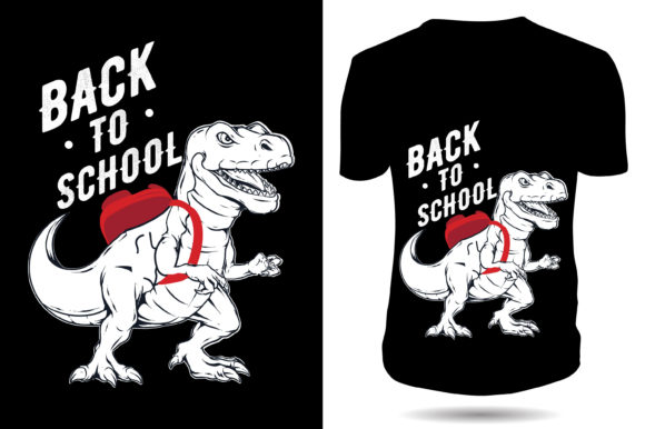 Road Dinosaur Back to School Tshirt Graphics