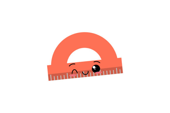 Ruler Back to School Kawaii Icons for Branding & Packaging