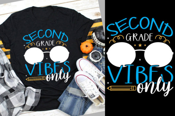 Second Grade Vibes Only Back to School: Graphics & Print Templates